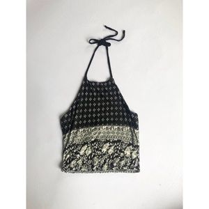 String tied Halter Top